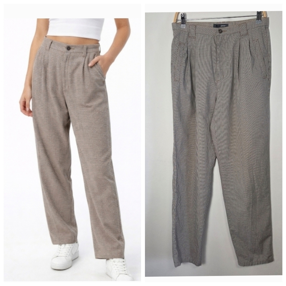 Vintage Lizwear Gingham Women's High Rise Pants